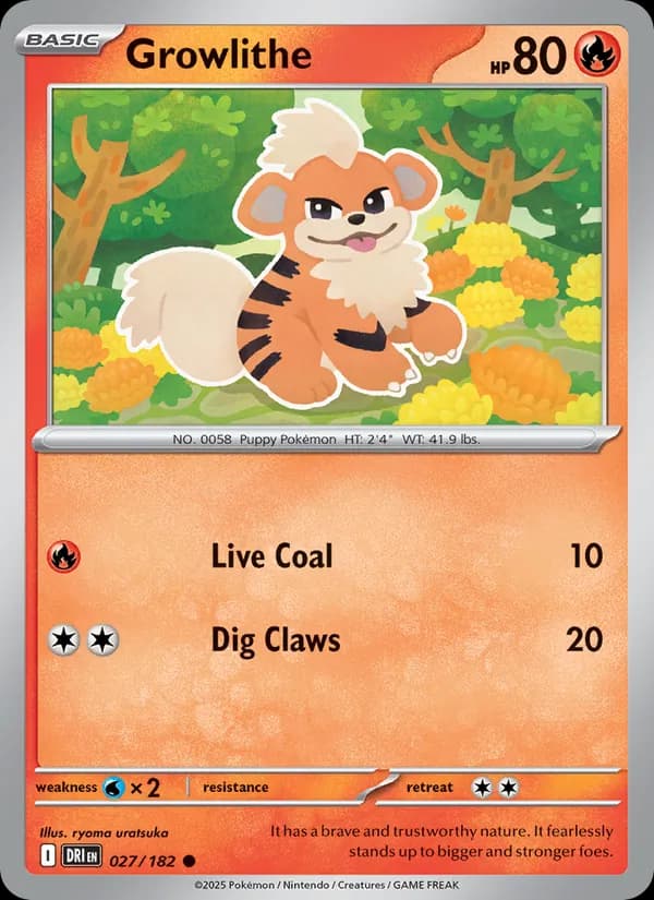 Growlithe – Destined Rivals 027