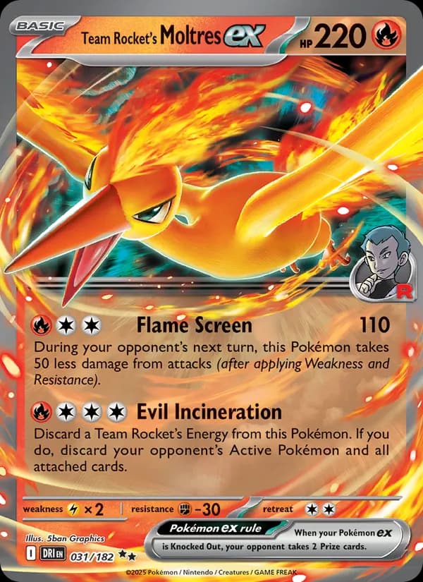 Team Rocket's Moltres ex – Destined Rivals 031