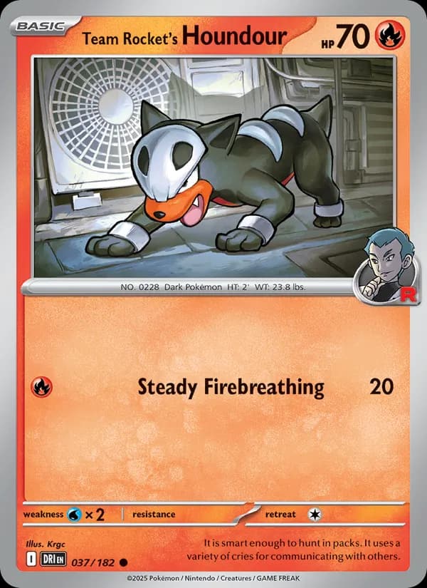 Team Rocket's Houndour – Destined Rivals 037