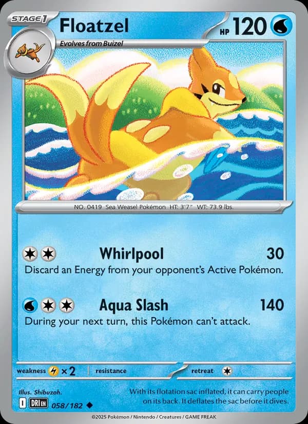 Floatzel – Destined Rivals 058