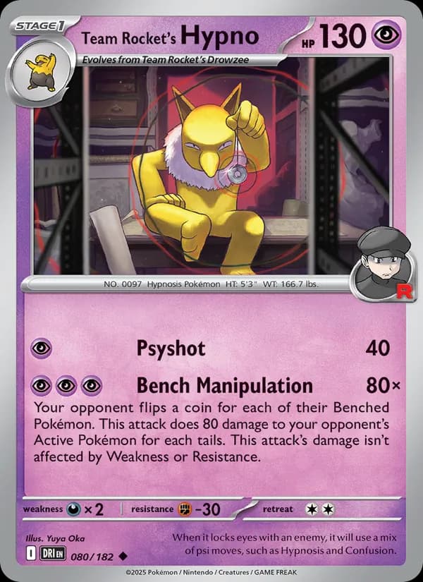 Team Rocket's Hypno – Destined Rivals 080