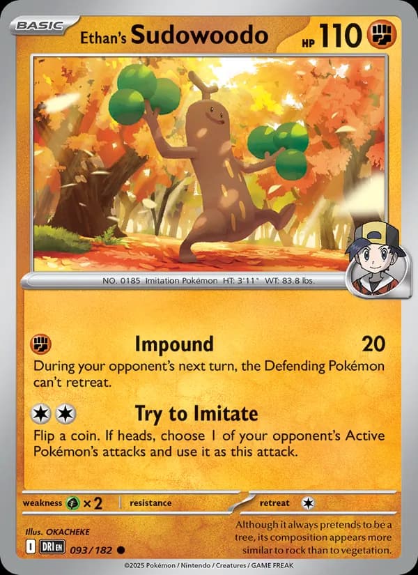 Ethan's Sudowoodo – Destined Rivals 093
