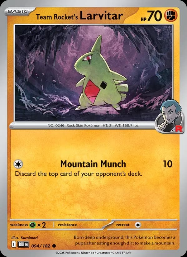 Team Rocket's Larvitar – Destined Rivals 094