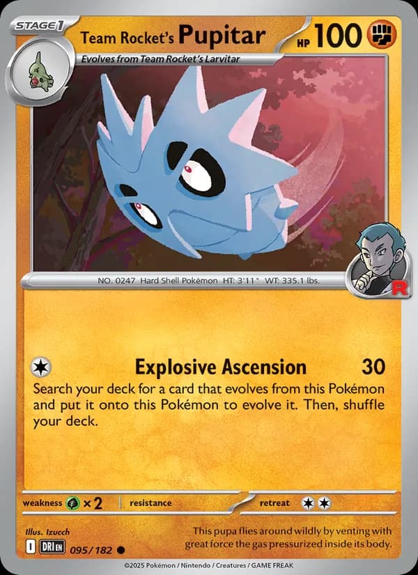 Team Rocket's Pupitar – Destined Rivals 095