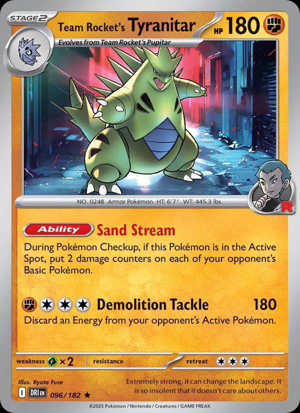 Team Rocket's Tyranitar – Destined Rivals 096