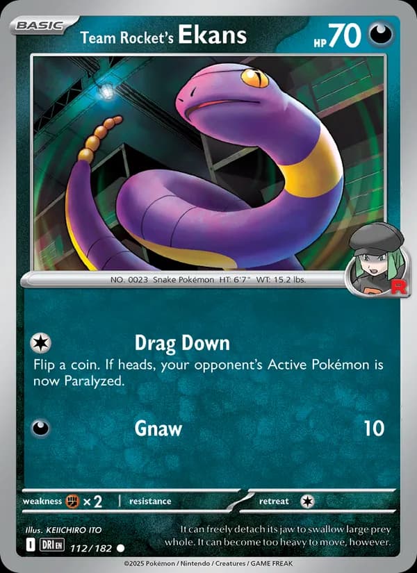 Team Rocket's Ekans – Destined Rivals 112
