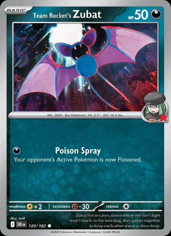 Team Rocket's Zubat – Destined Rivals 120