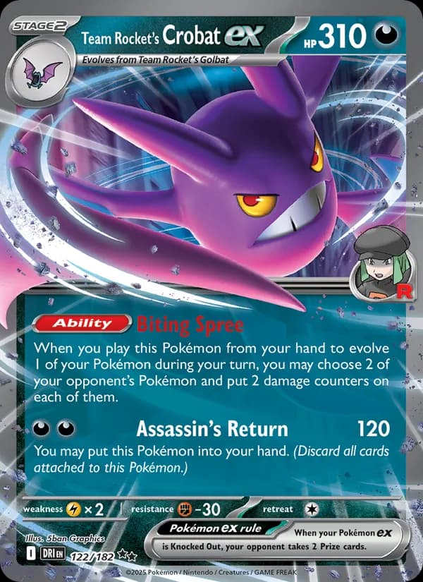 Team Rocket's Crobat ex – Destined Rivals 122
