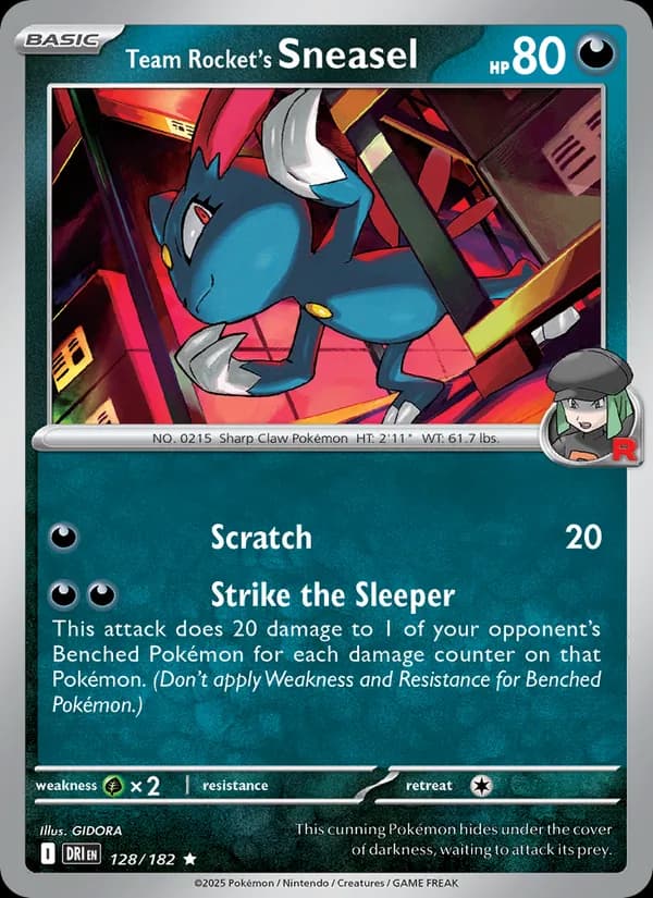 Team Rocket's Sneasel – Destined Rivals 128
