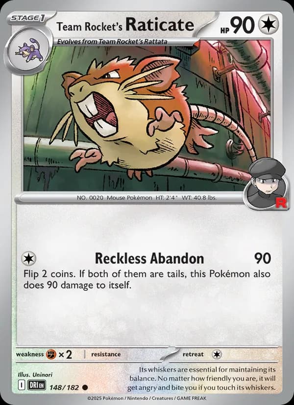 Team Rocket's Raticate – Destined Rivals 148