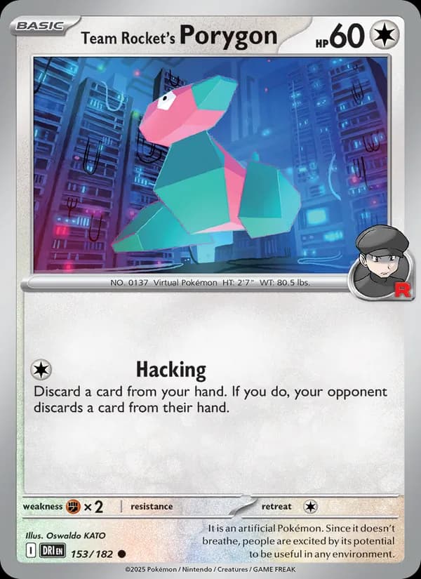 Team Rocket's Porygon – Destined Rivals 153