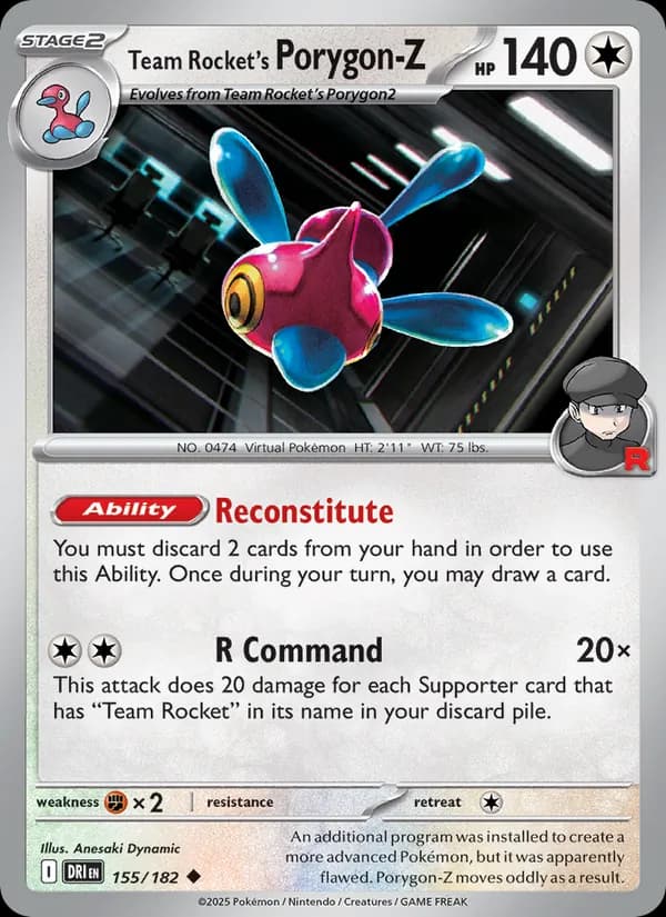 Team Rocket's Porygon-Z – Destined Rivals 155