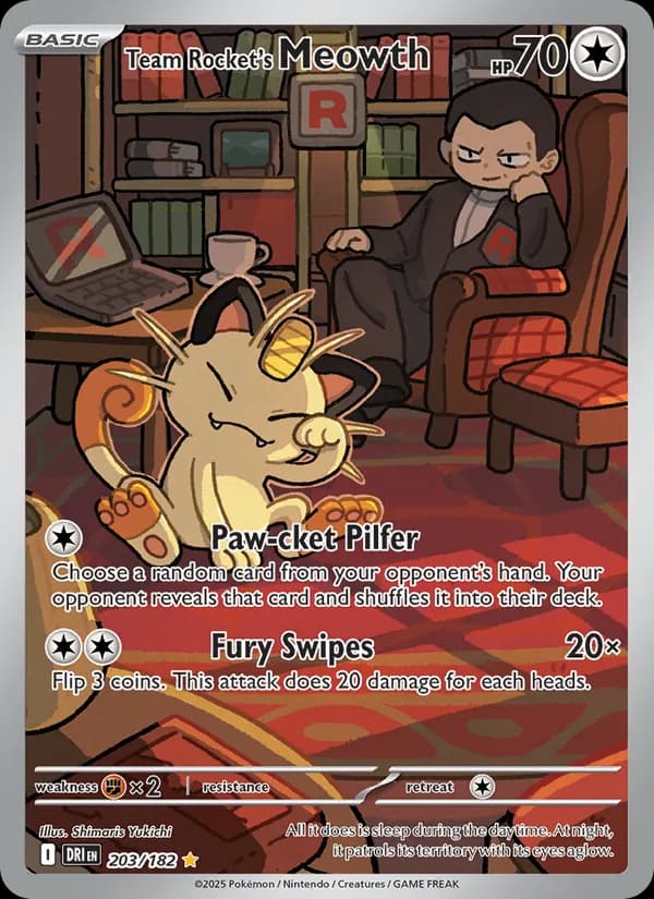 Team Rocket's Meowth – Destined Rivals 203