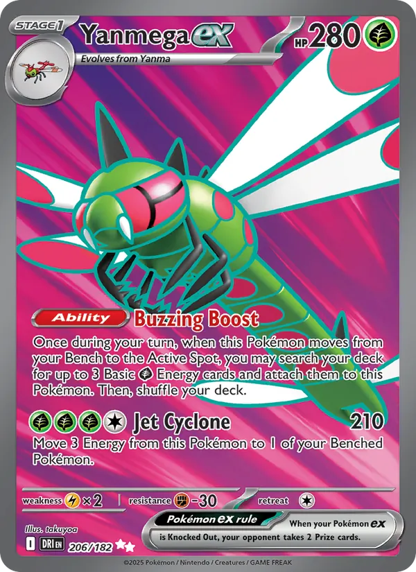 Yanmega ex – Destined Rivals 206