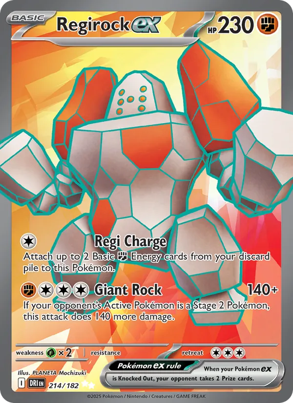 Regirock ex – Destined Rivals 214