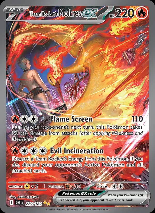 Team Rocket's Moltres ex – Destined Rivals 229