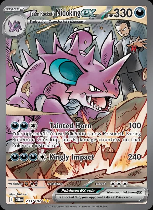 Team Rocket's Nidoking ex – Destined Rivals 233