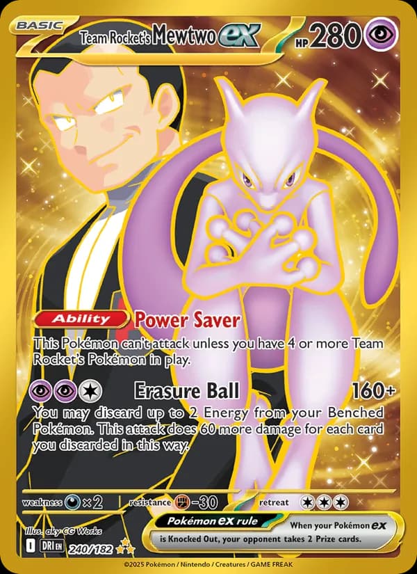 Team Rocket's Mewtwo ex – Destined Rivals 240