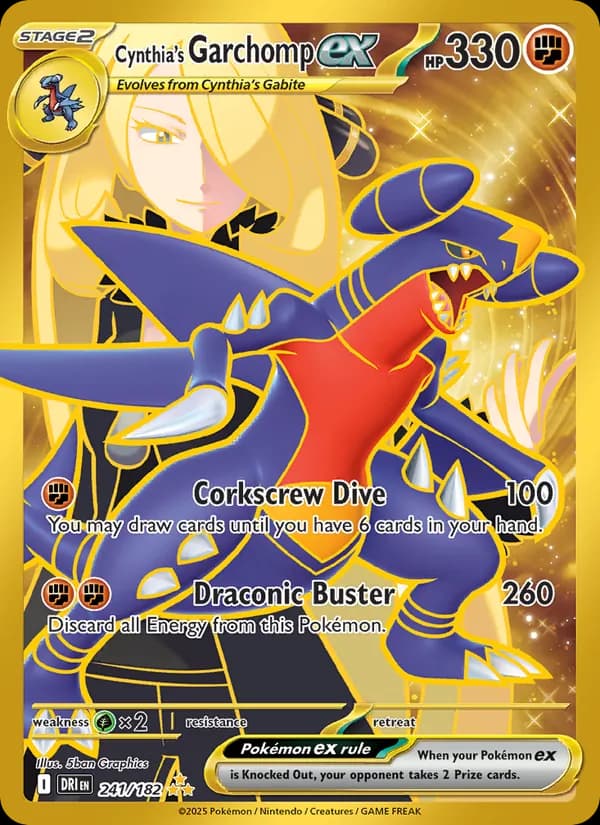 Cynthia's Garchomp ex – Destined Rivals 241
