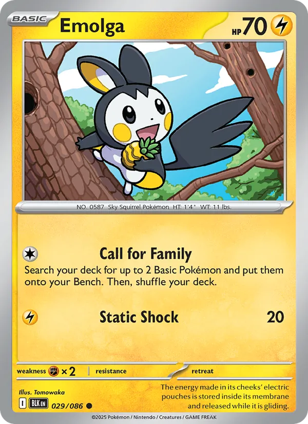 Emolga – Black Bolt 029