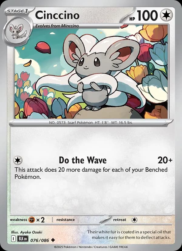Cinccino – Black Bolt 076