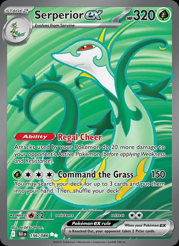 Serperior ex – Black Bolt 156
