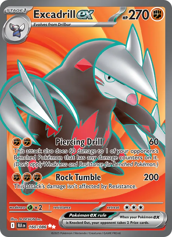 Excadrill ex – Black Bolt 160