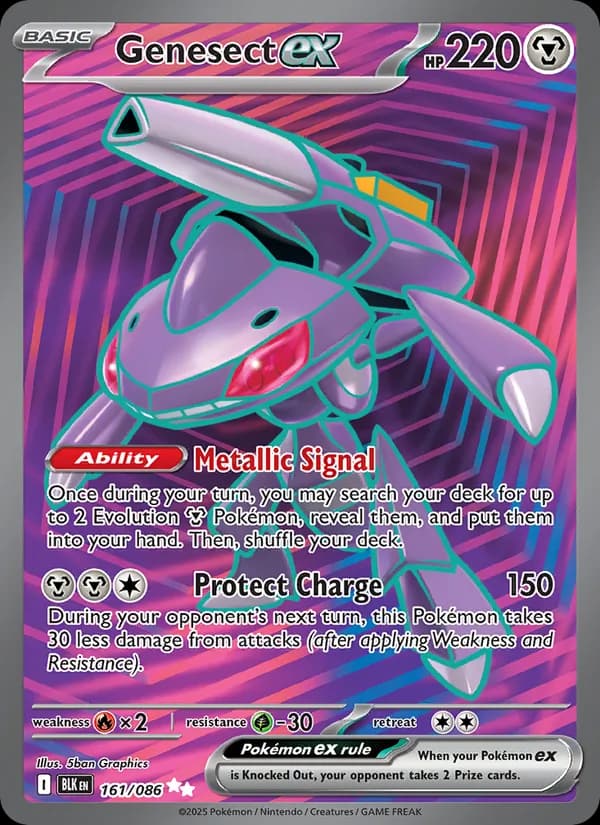 Genesect ex – Black Bolt 161
