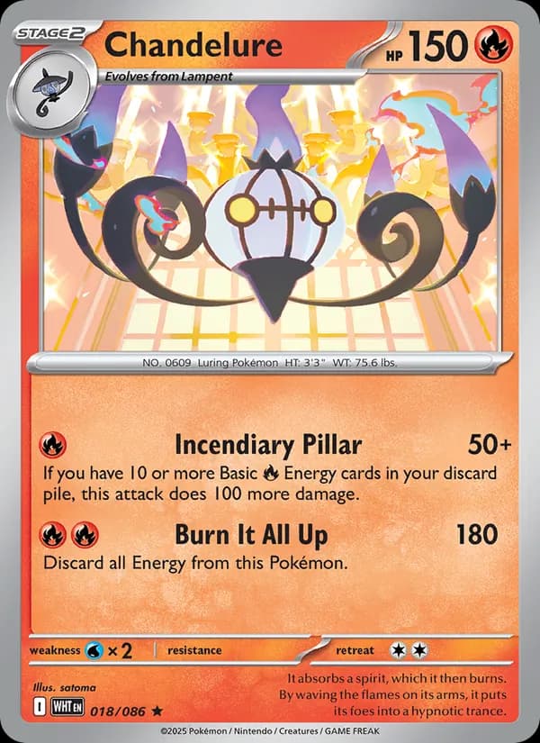 Chandelure – White Flare 018