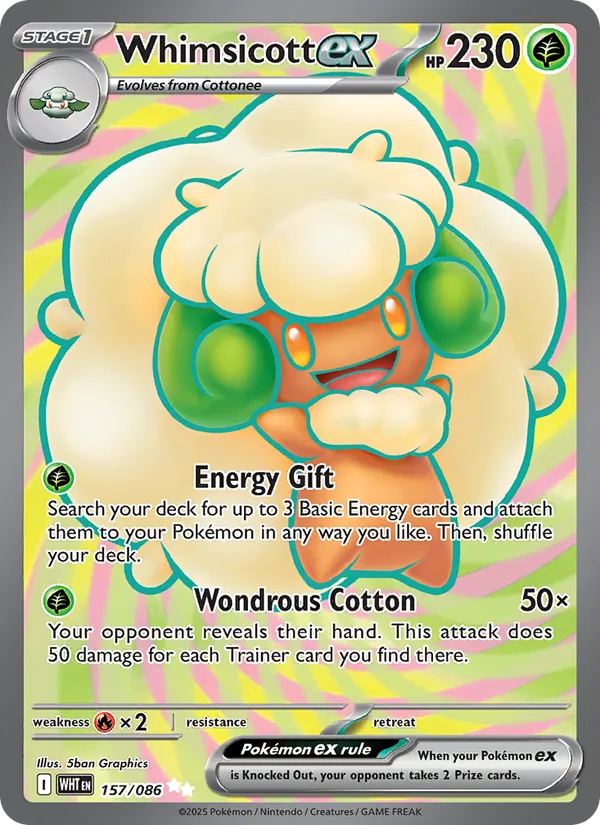 Whimsicott ex – White Flare 157