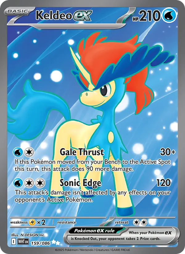 Keldeo ex – White Flare 159