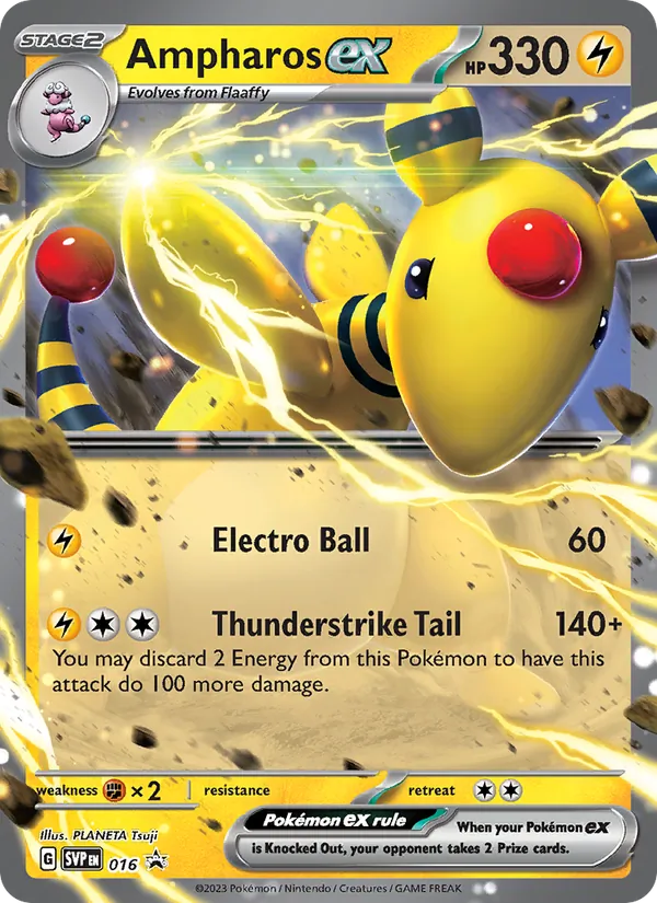 Ampharos ex – SVP Black Star Promos 016
