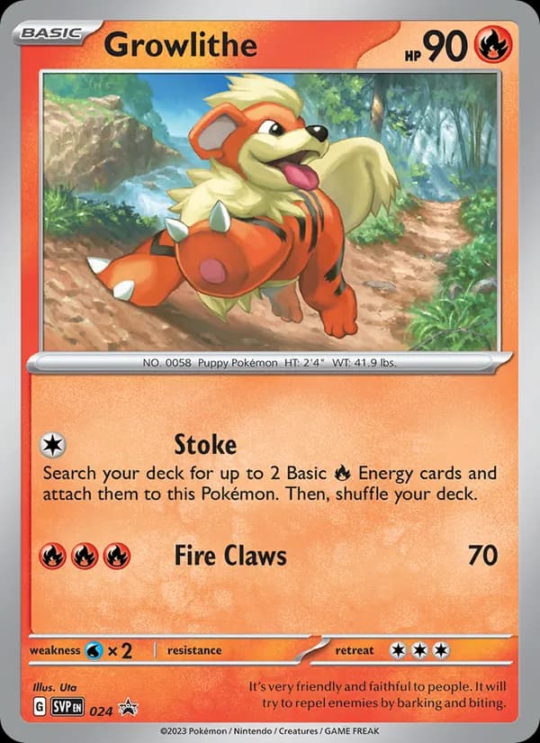 Growlithe – SVP Black Star Promos 024