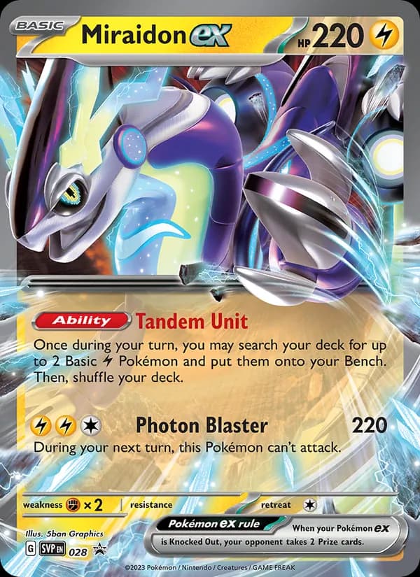 Miraidon ex – SVP Black Star Promos 028