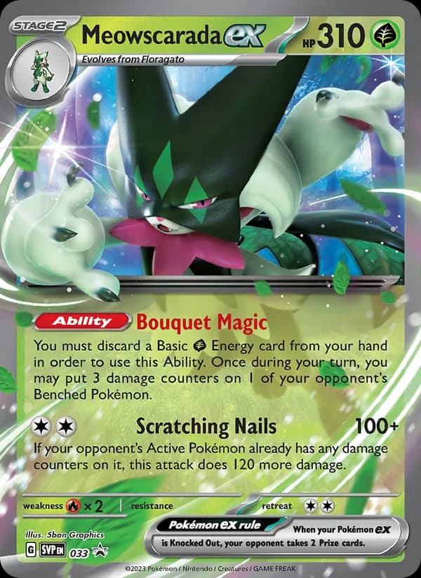 Meowscarada ex – SVP Black Star Promos 033