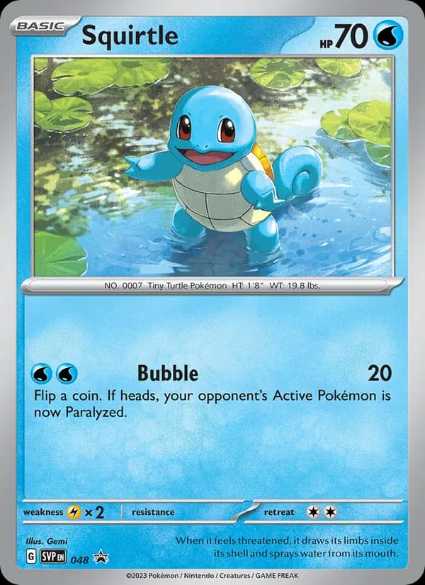 Squirtle – SVP Black Star Promos 048
