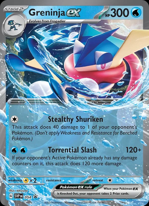 Greninja ex – SVP Black Star Promos 054