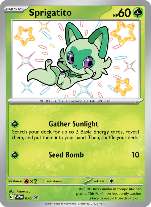 Sprigatito – SVP Black Star Promos 076