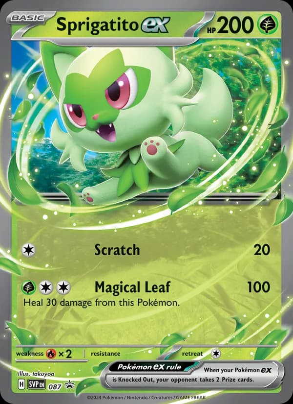 Sprigatito ex – SVP Black Star Promos 087