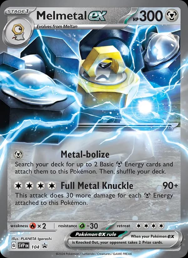 Melmetal ex – SVP Black Star Promos 104