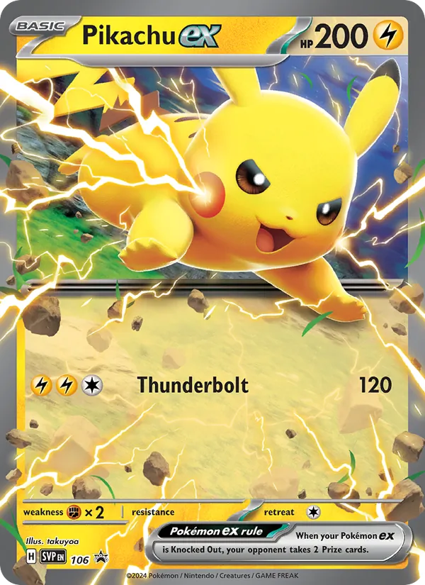 Pikachu ex – SVP Black Star Promos 106