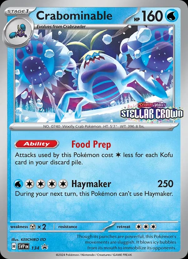 Crabominable – SVP Black Star Promos 134