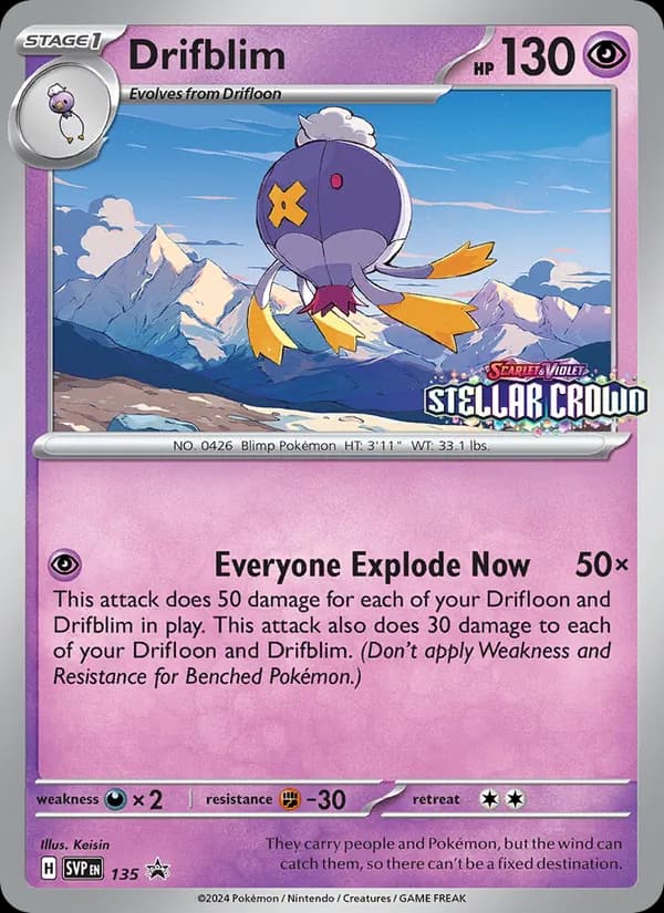 Drifblim – SVP Black Star Promos 135