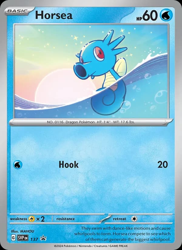 Horsea – SVP Black Star Promos 137