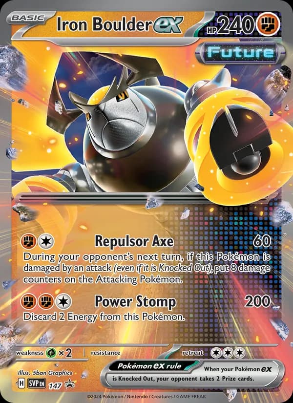 Iron Boulder ex – SVP Black Star Promos 147