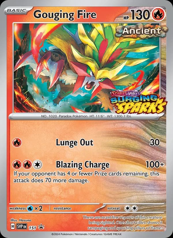 Gouging Fire – SVP Black Star Promos 151