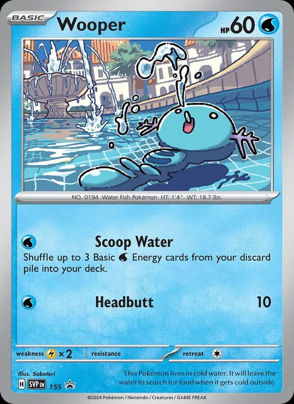 Wooper – SVP Black Star Promos 155