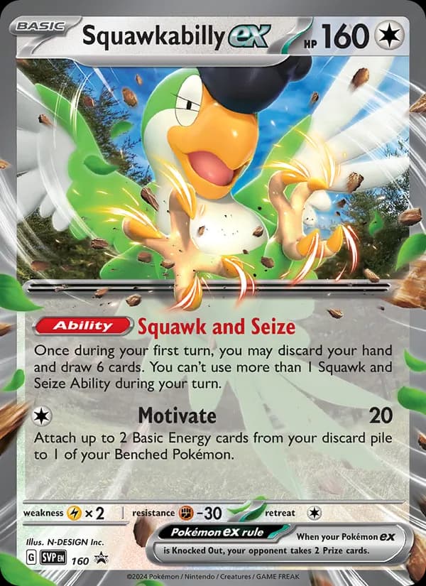 Squawkabilly ex – SVP Black Star Promos 160