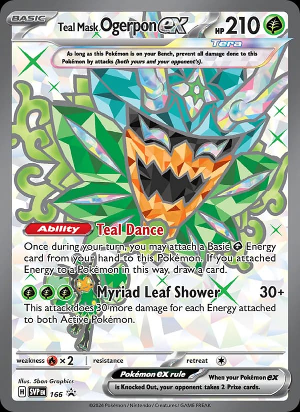Teal Mask Ogerpon ex – SVP Black Star Promos 166