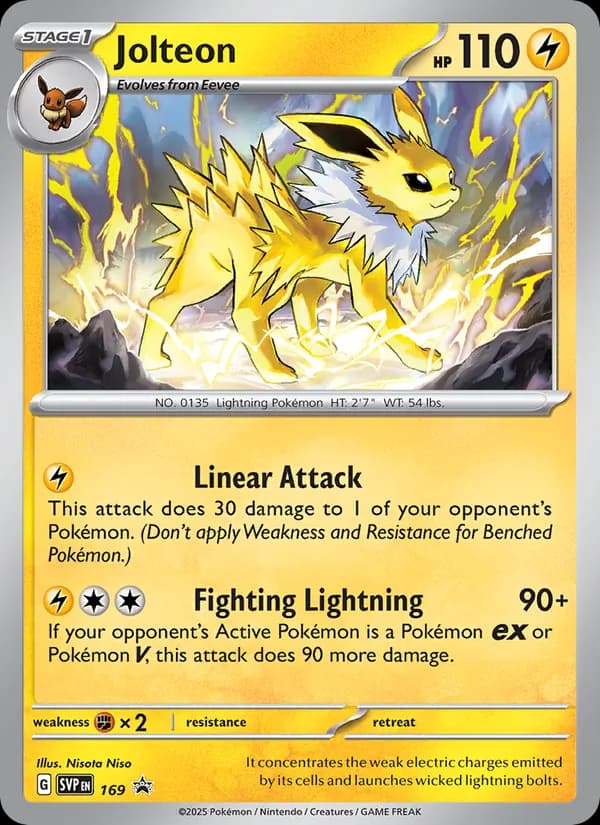 Jolteon – SVP Black Star Promos 169